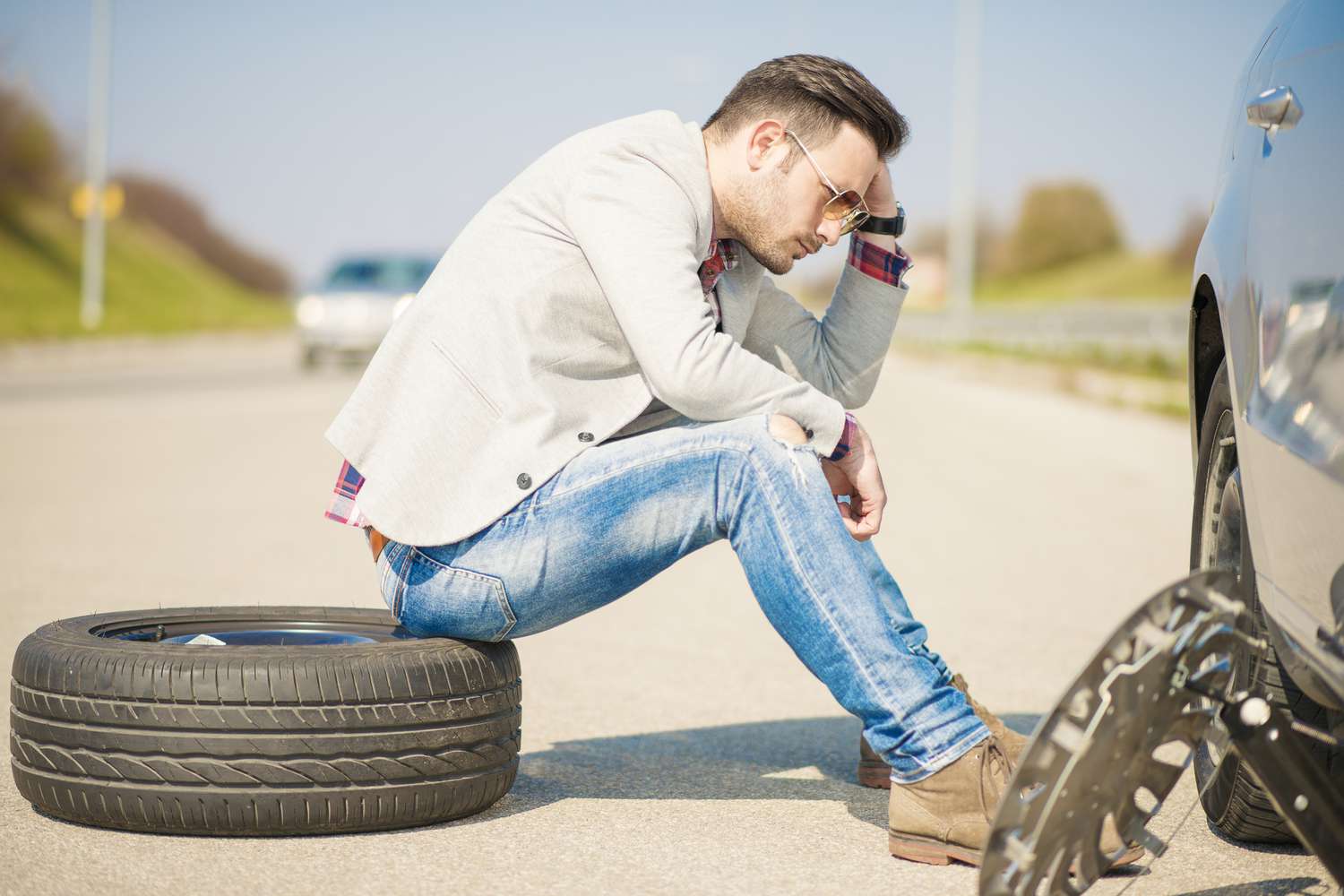 changement roue voiture