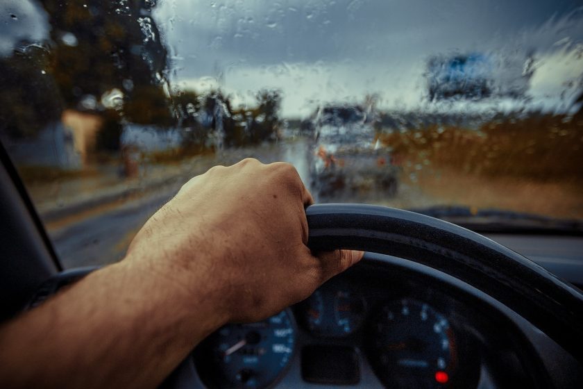 conduite sous la pluie