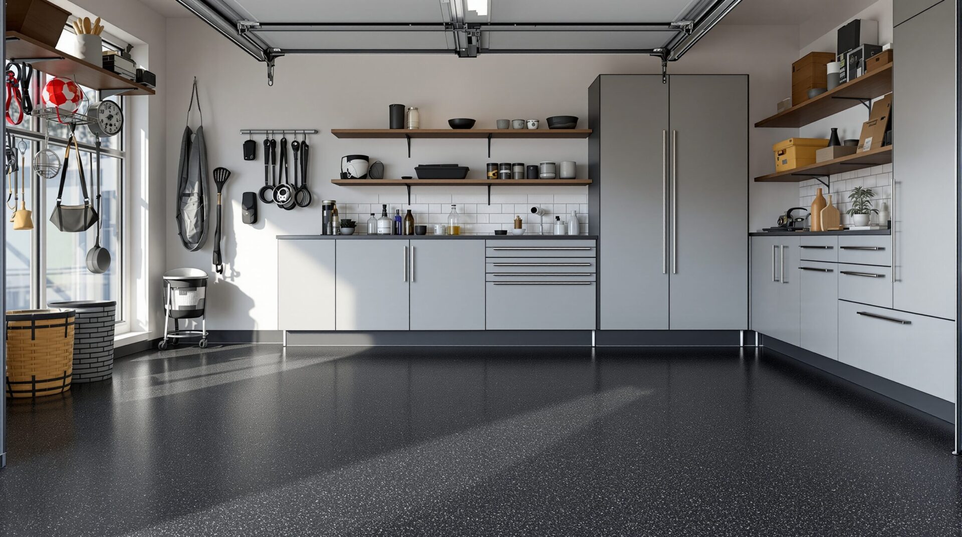 Dalle de sol noire pour garage : élégance et robustesse