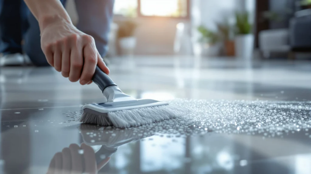 comment nettoyer de l'huile sur le sol