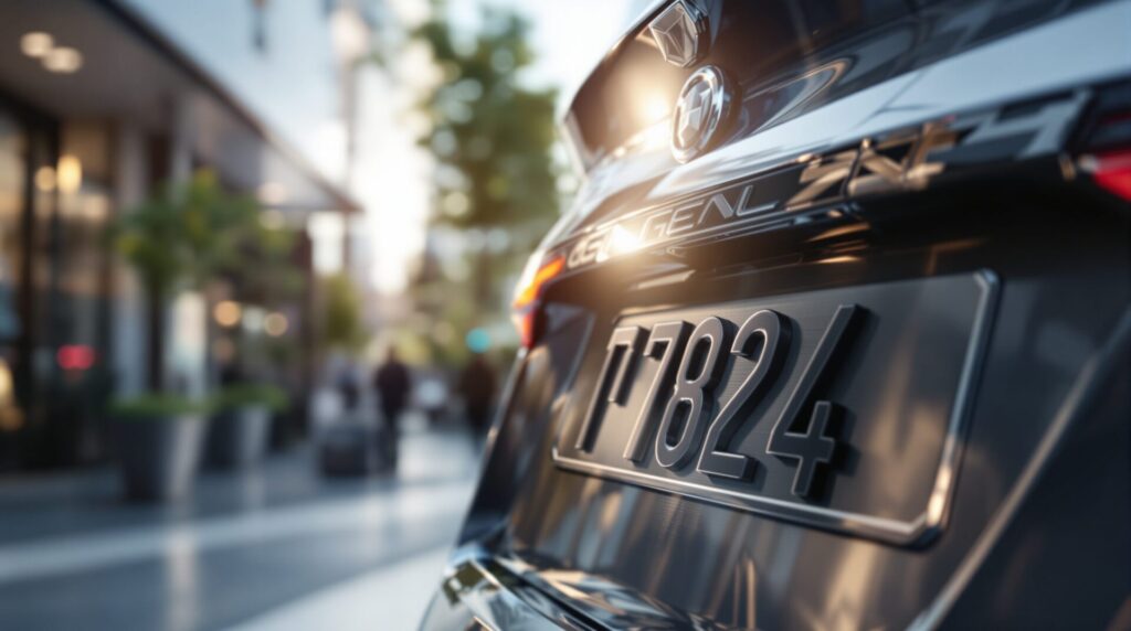 plaque immatriculation 3d