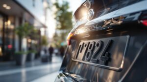 plaque immatriculation 3d