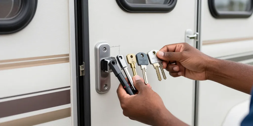 serrure mobil home